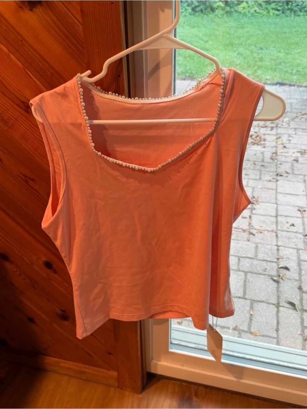 MOTF Pearl-Trim Sleeveless Blouse